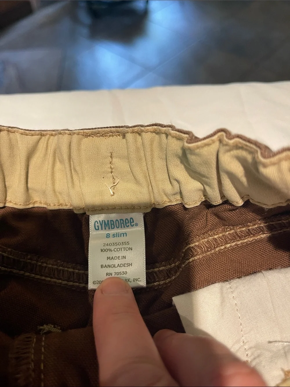 Gymboree Brown Boys' Cargo Pants     8 slim